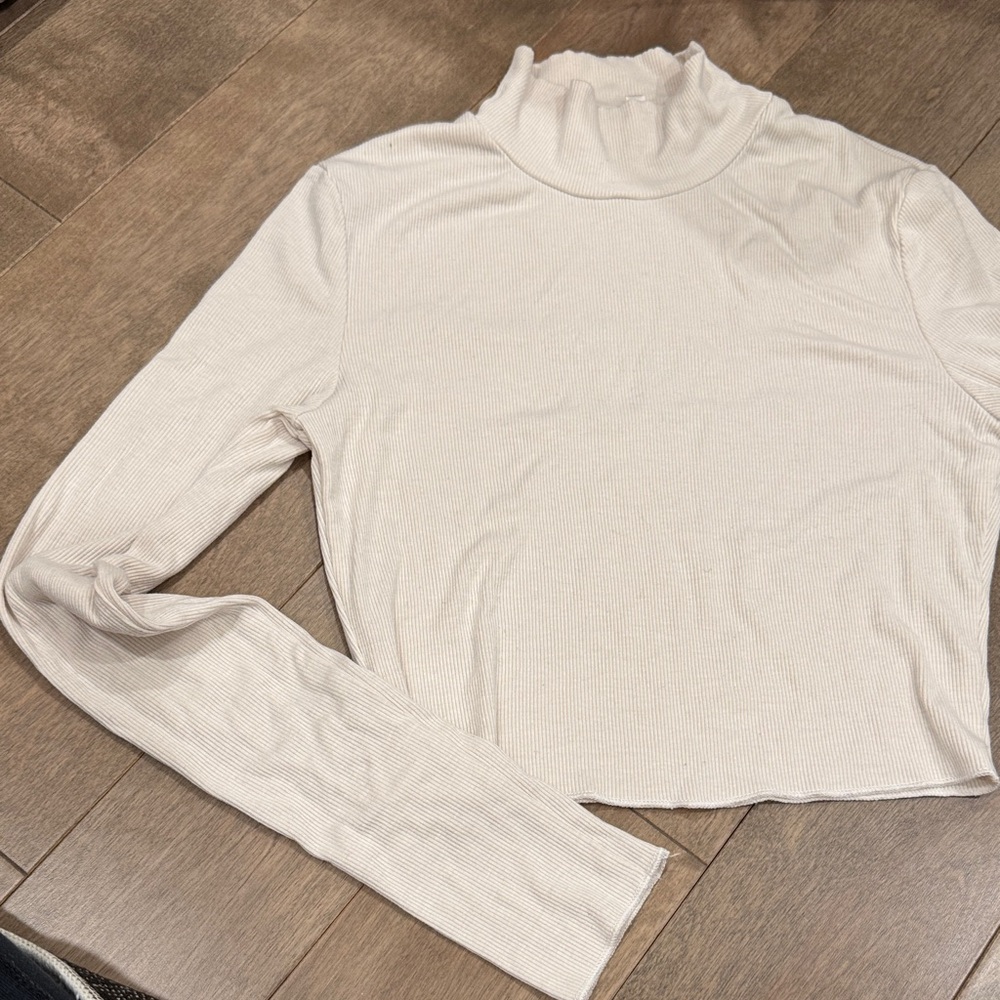 Elegant White Mockneck Top